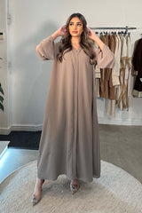 CLASSIC FLARE ABAYA TAUPE