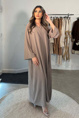 CLASSIC FLARE ABAYA TAUPE
