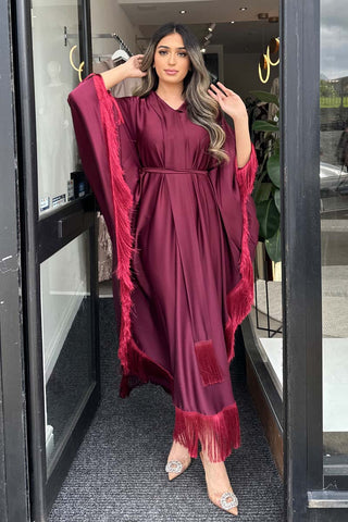 MIYA CRYSTAL ABAYA TOFFEE GLOW