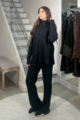 AIRA KNIT COORD BLACK