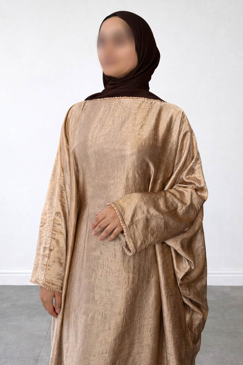 AIRA BEADED KAFTAN GOLD