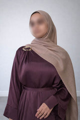 HANAYA CROSSOVER DRESS PURPLE