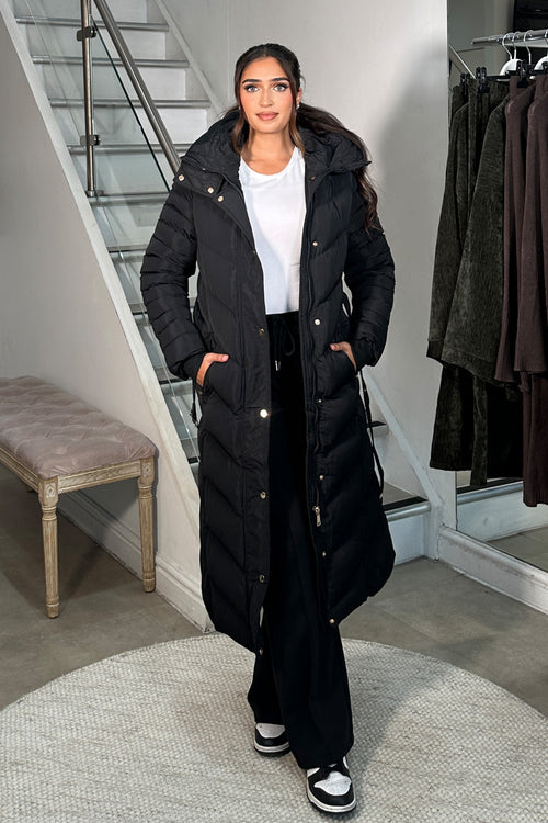 ARIA PUFFER COAT BLACK