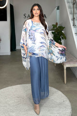 AVAA SILK COORD OCEAN BLUE