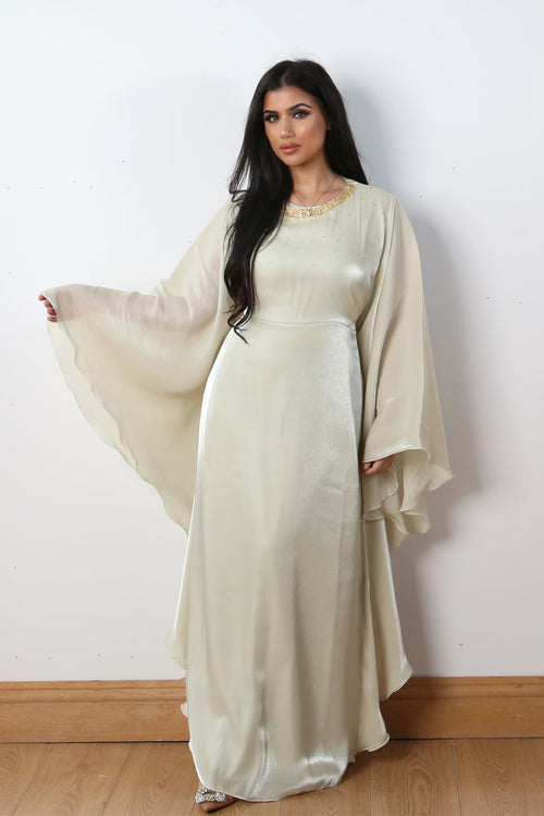 BUTTERFLY KAFTAN PALE OLIVE