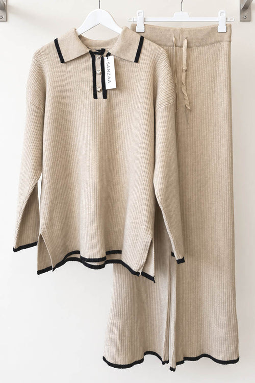 NOVA KNIT COORD BEIGE
