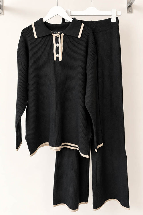 NOVA KNIT COORD BLACK