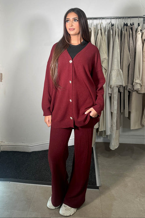 ZIBA COORD SET BURGUNDY