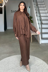 CIARA TIE COORD BROWN