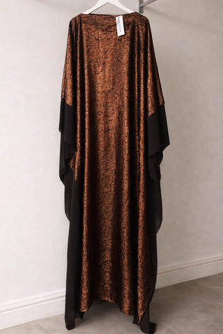 CLARA SHIMMER KAFTAN OLIVE