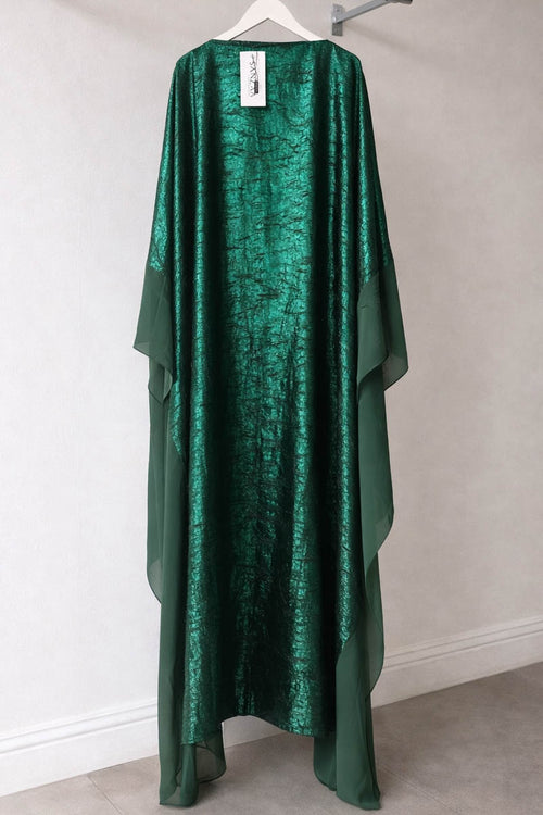 CLARA SHIMMER KAFTAN GREEN