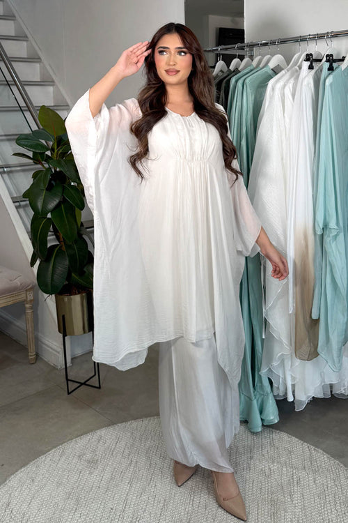 DARYA KAFTAN COORD SET CREAM