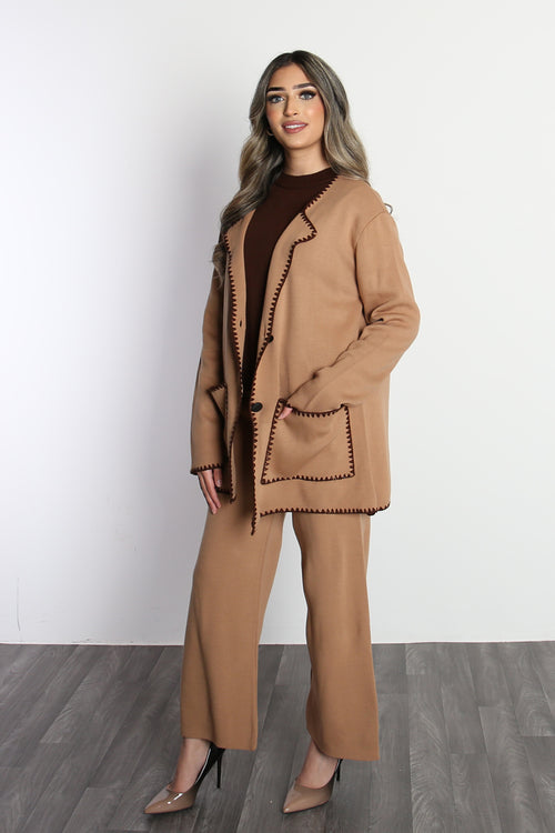 MILLIE CROCHET PREMIUM COORD CAMEL