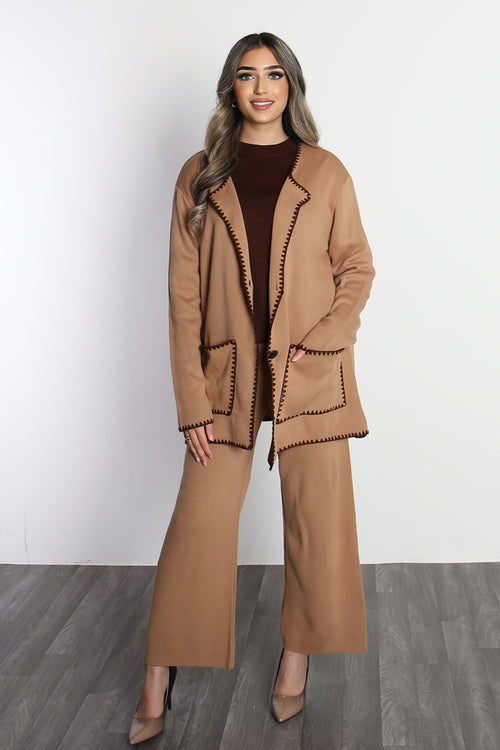 MILLIE CROCHET PREMIUM COORD CAMEL