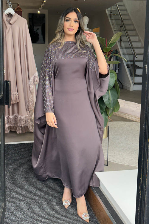 AIMA DIAMANTE KAFTAN MAUVE