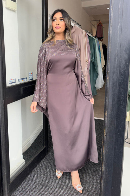 AIMA DIAMANTE KAFTAN MAUVE