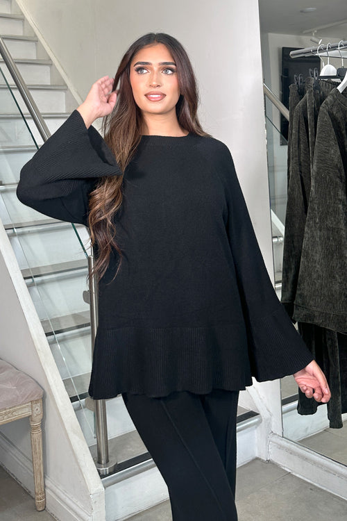 ELISE KNIT COORD BLACK