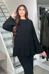 ELISE KNIT COORD BLACK
