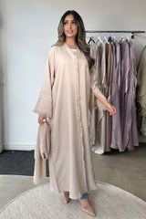 FARA PEARL SLEEVE KIMONO NUDE PINK