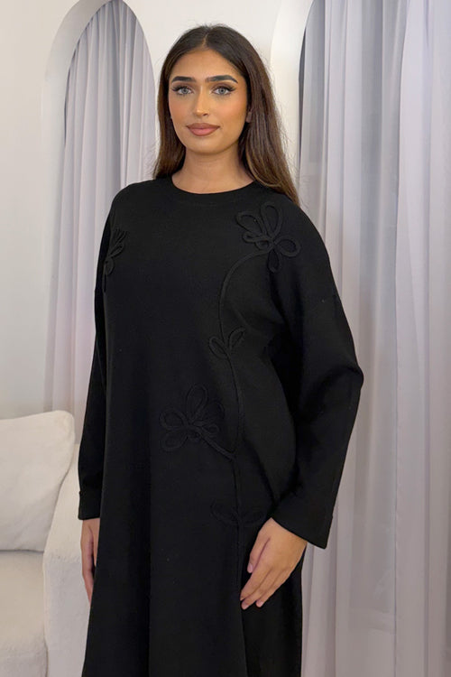 ELODIE MIDI DRESS BLACK