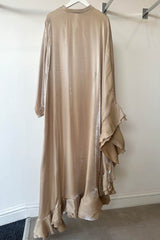 SHIMMMER FRILL KAFTAN GOLD