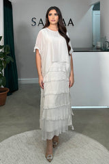 ESME FRILL MAXI WHISPER WHITE