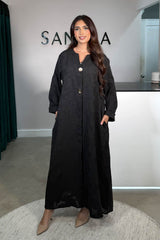 HANI GOLD BUTTON MAXI BLACK