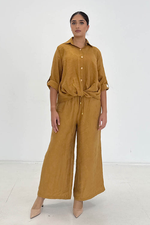 RELAXED WIDE LEG TROUSERS