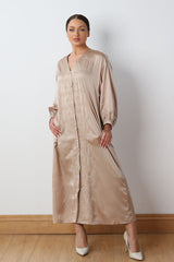 AZIZA EMBROIDERY MIDI GOLD