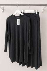 ILARA CRINKLE COORD BLACK