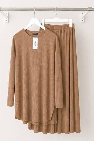 HELMA SPLIT KAFTAN MAUVE