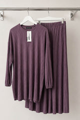ILARA CRINKLE COORD LILAC