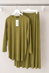 ILARA CRINKLE COORD LIME