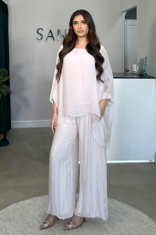 KAAZI SILK COORD PINK