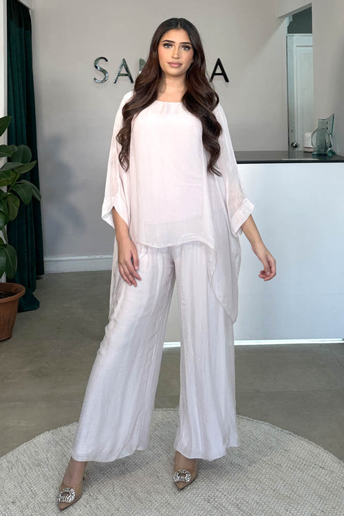 KAAZI SILK COORD PINK