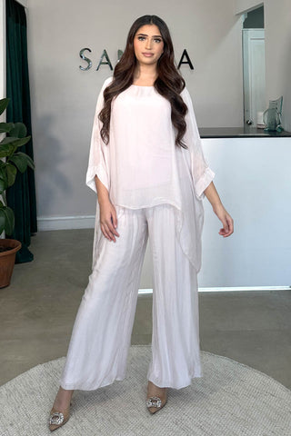 ENCHANTED BLOOM ABAYA SET PINK