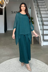 KAAZI SILK COORD TEAL