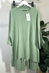 KAYLA TEXTURED COORD MINT