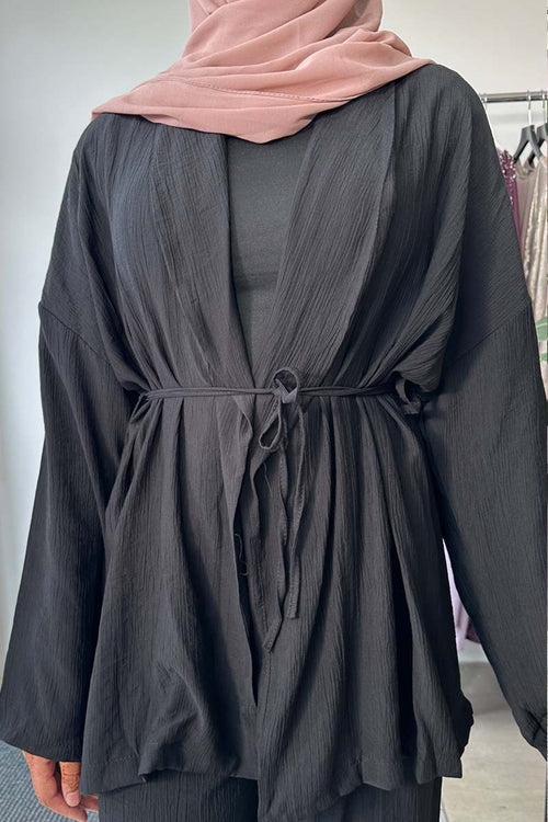 LEILA TWO PIECE COORD BLACK