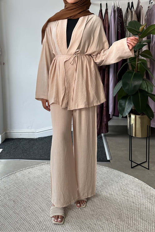LEILA TWO PIECE COORD Cream