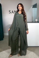 LINA LONG SLEEVE COORD KHAKI