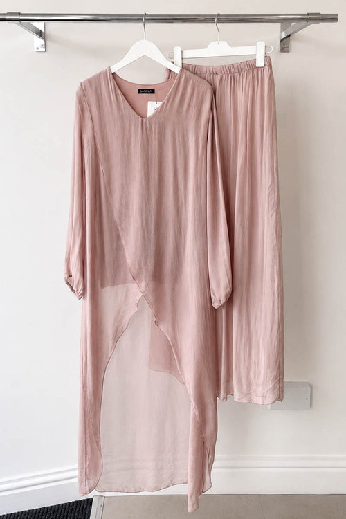 LINA LONG SLEEVE COORD PINK