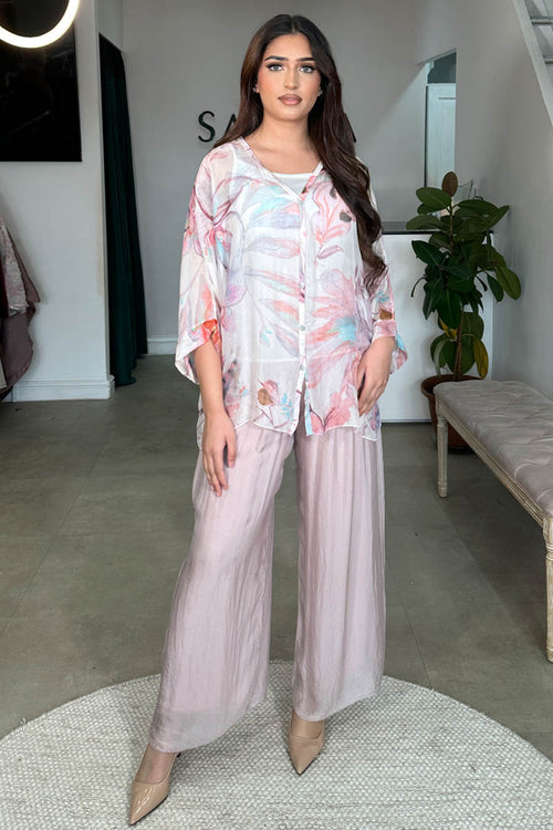 MAHSA SILK COORD PINK SORBET