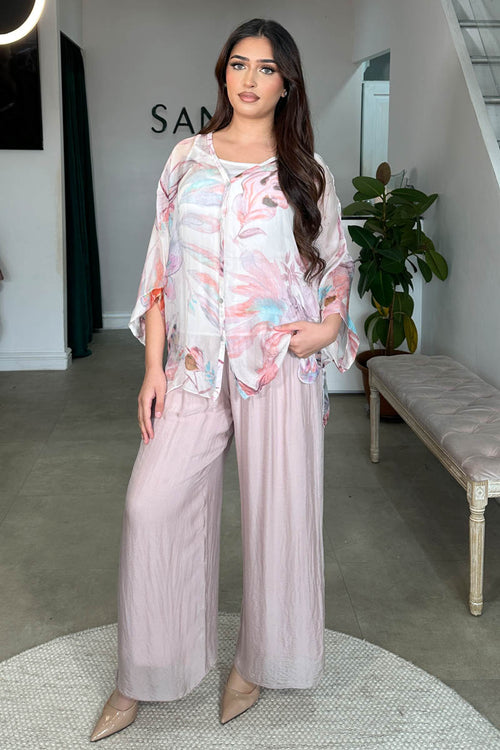 MAHSA SILK COORD PINK SORBET