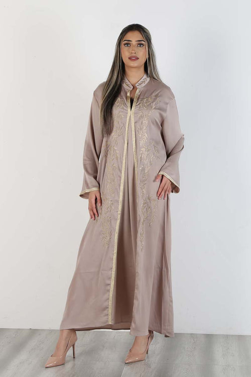 MONA EMBROIDERY MAXI CHAMPAGNE
