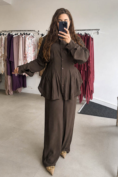 SIA COORD SET BROWN