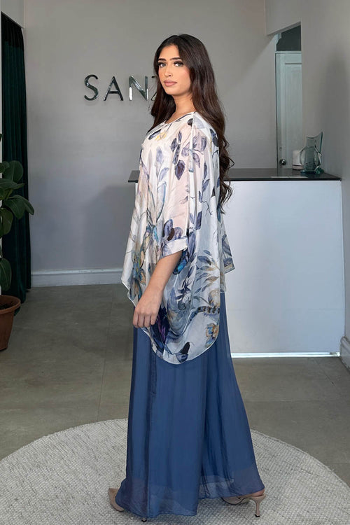 KAAZE SILK COORD Ocean blue