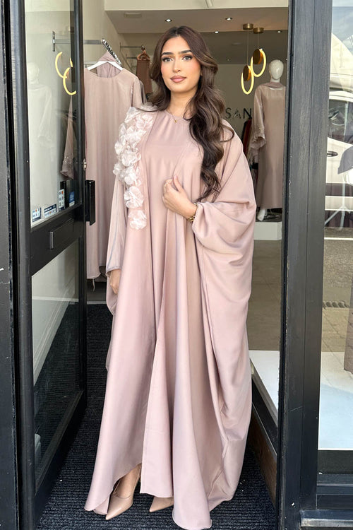 MAHI FLOWER ABAYA SET