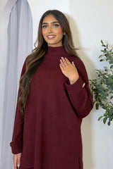 LIORA COORD SET BURGUNDY