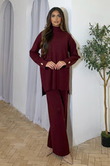 LIORA COORD SET BURGUNDY